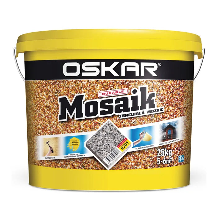 TENCUIALA DECORATIVA OSKAR MOSAIK 25KG