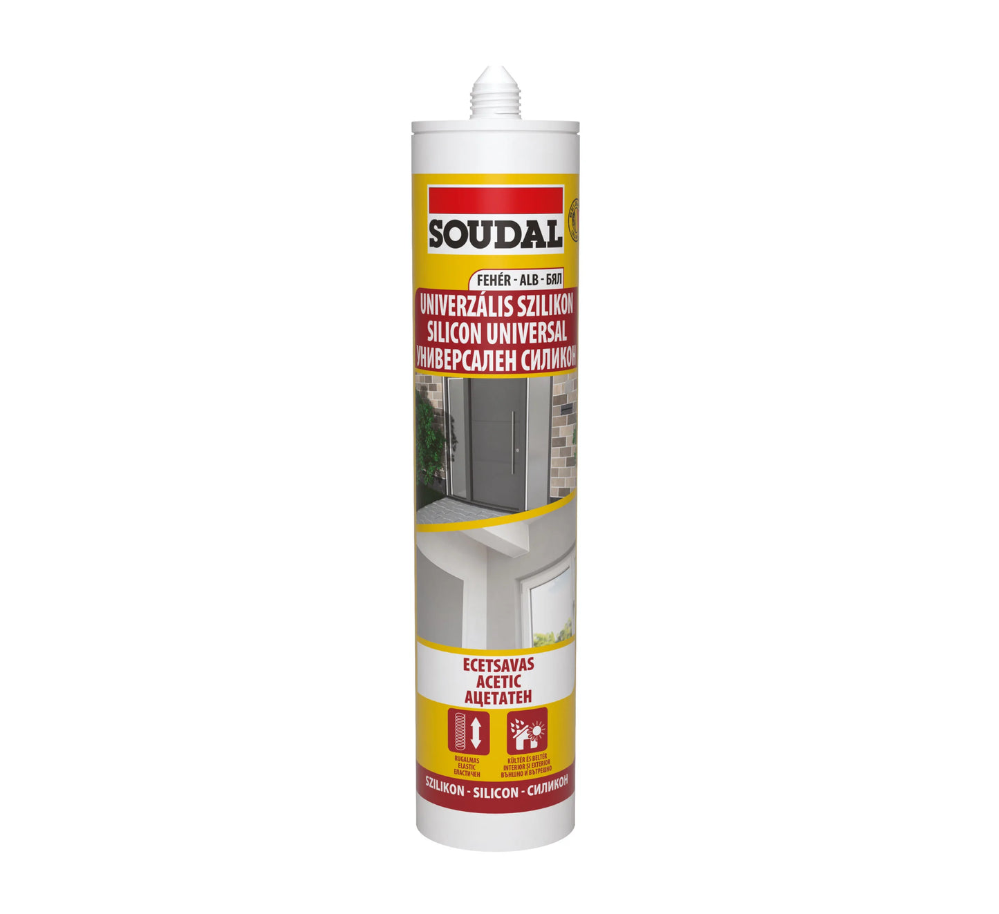 SOUDAL WHITE UNIVERSAL SILICONE 280ML