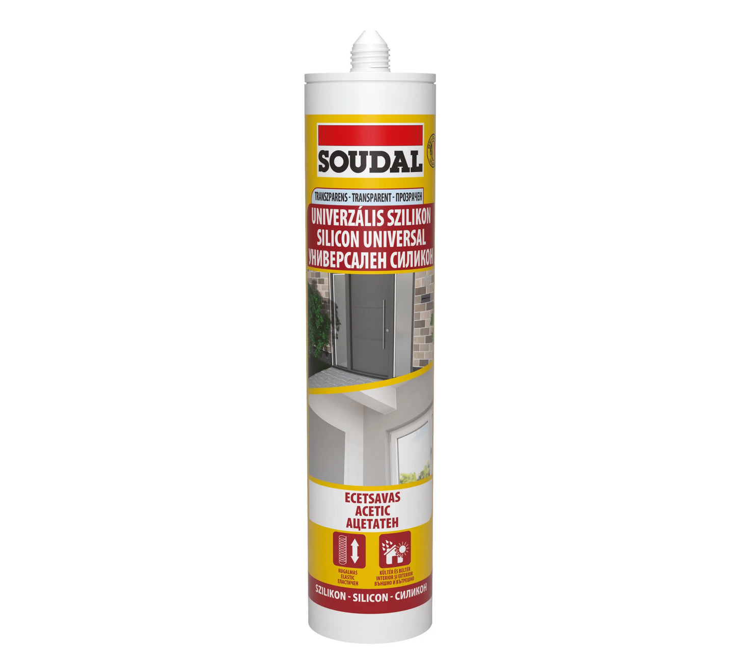 SILICON UNIVERSAL TRANSPARENT SOUDAL 280ML