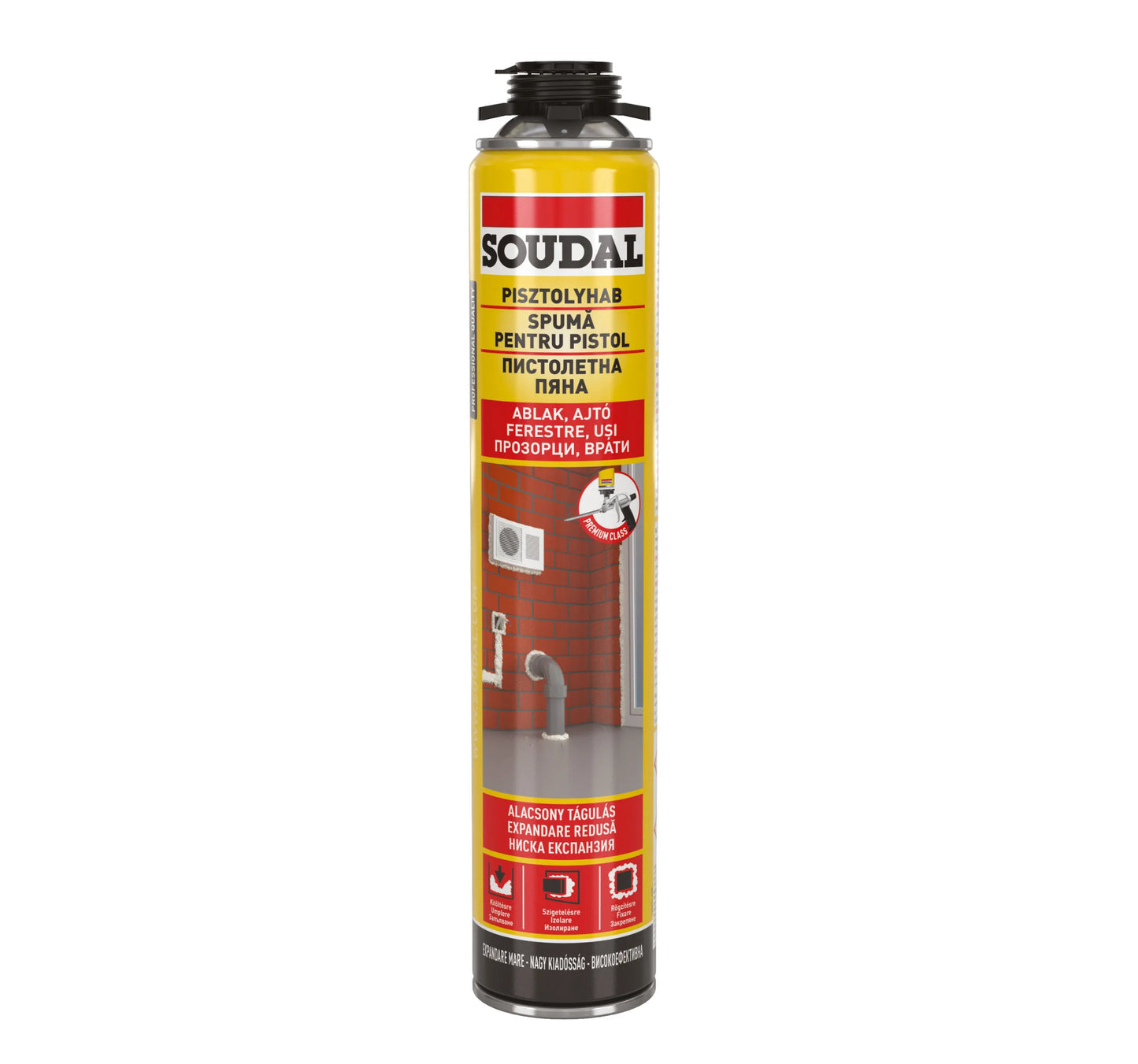 POLYURETHANE FOAM PT SOUDAL GUN 750ML