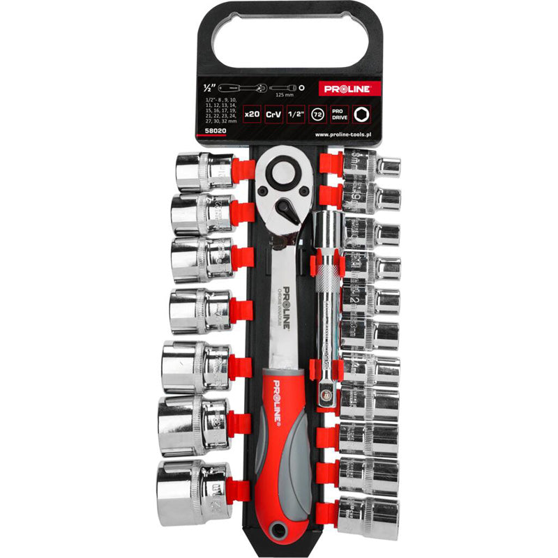 SET TUBULARE 1/2" 8-32MM - 20P.