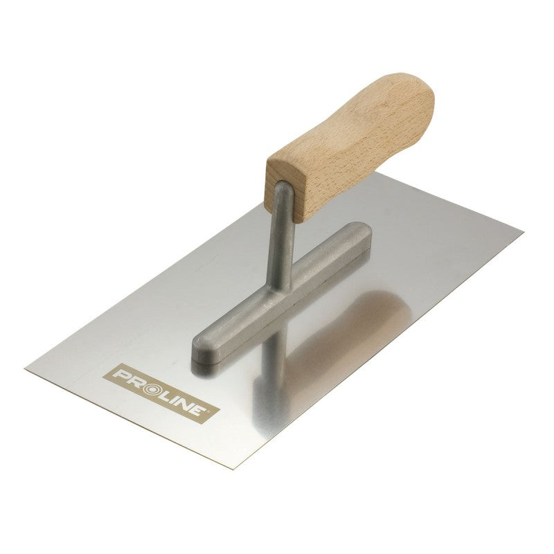 GLETIERA INOX CU MANER LEMN 680X130MM