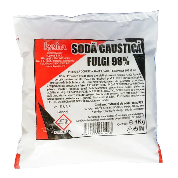 CAUSTIC SODA FLAKES 1KG