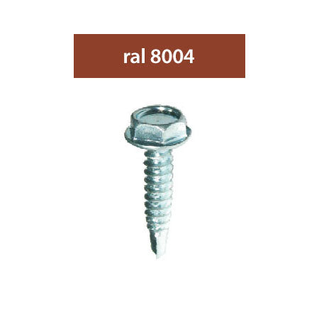 SURUBURI PERFORATOARE RAL8004-ARAMIU 4.8X28MM, 250/SET