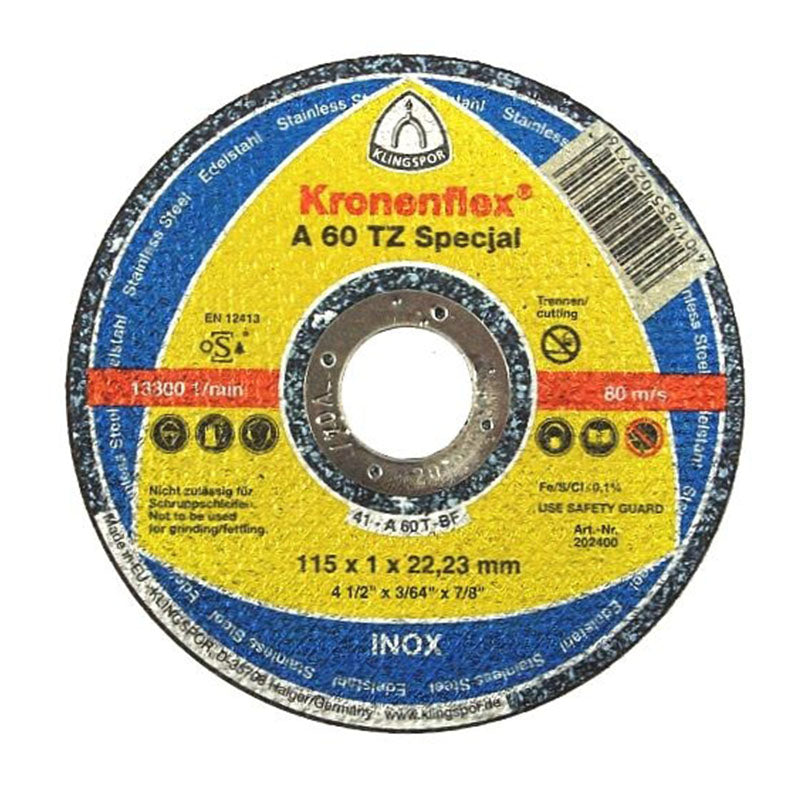 DISC DEBITARE INOX 115X1.0MM / A60TZSPECIAL