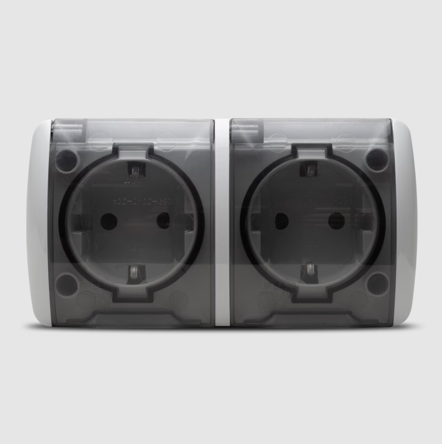 Priza cu Capac Schuko PT 2001 / Tip: Dubla