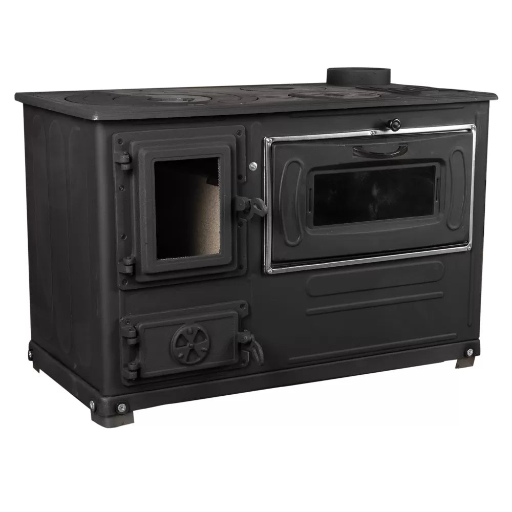 FANTAZIA PINK ENAMEL STOVE LUXURY ANTHRACITE GRAY RIGHT