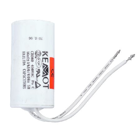 CONDENSATOR MOTOR CU FIR CONECTOR - 16.00UF / 450V