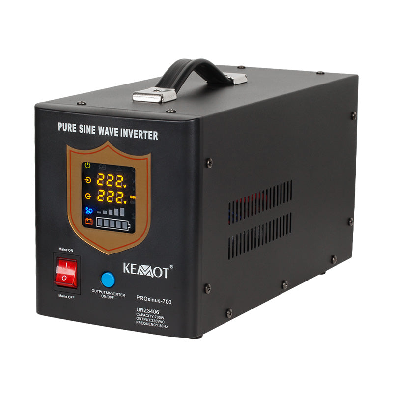 UPS CU SINUS PUR - 12V / 700W / NEGRU