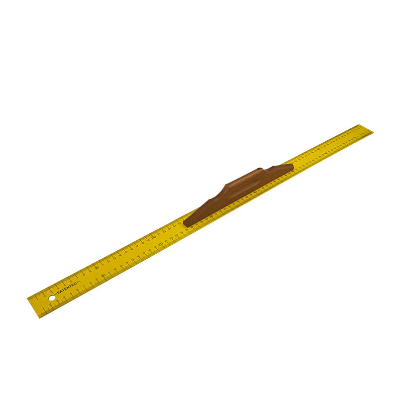 RIGLA METALICA CU SCALA METRICA SI MANER LEMN 800MM