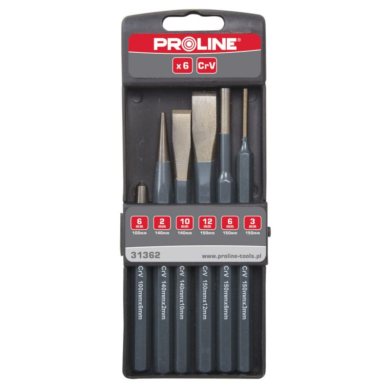 SET DALTI-DORNURI-PUNCTATOARE CR-VA PENTRU METAL - 6P.