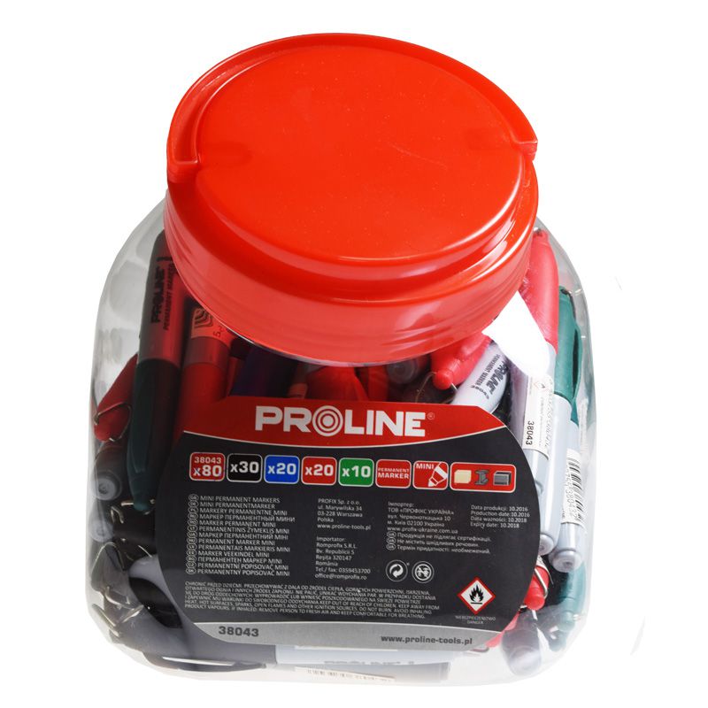 MARKERE SCURTE COLOR (N-30/A-20/R-20/V-10), 80/SET