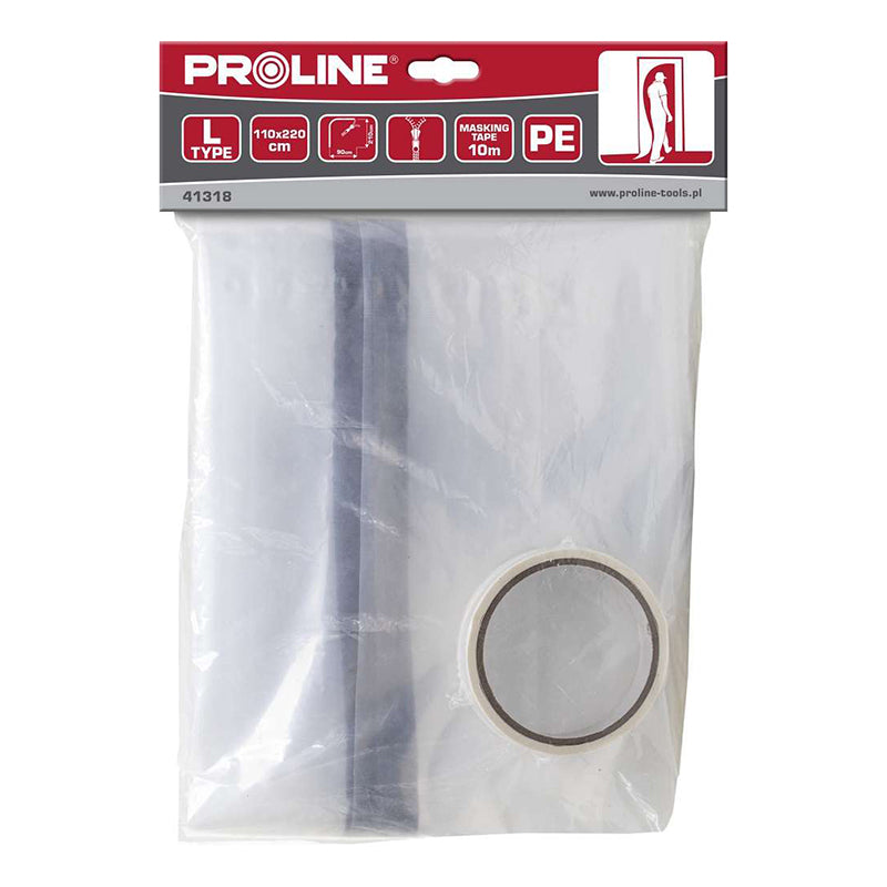 FOLIE CORTINA USA CU FERMOAR TIP-L - 1100X2200MM