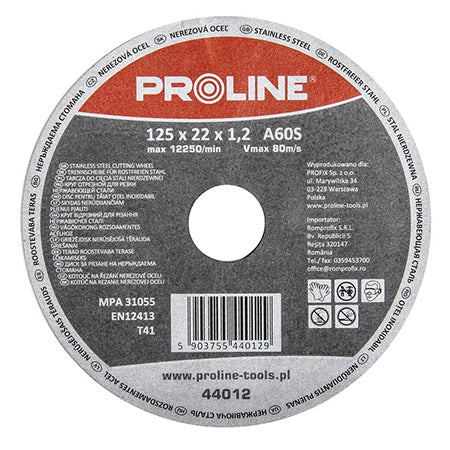 DISC DEBITARE INOX 125X1.2MM / A60S