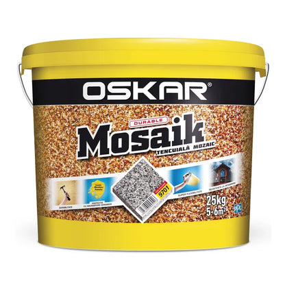 TENCUIALA DECORATIVA OSKAR MOSAIK 25KG