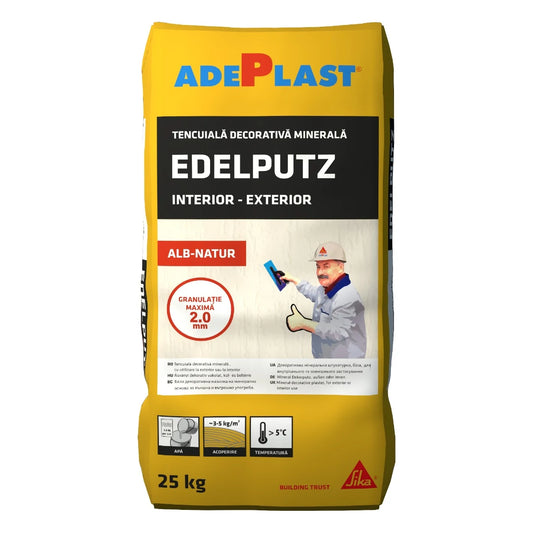 EDELPUTZ ADEPLAST NATURAL WHITE 25KG