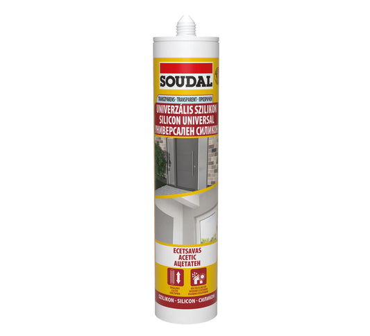 SILICON UNIVERSAL TRANSPARENT SOUDAL 280ML