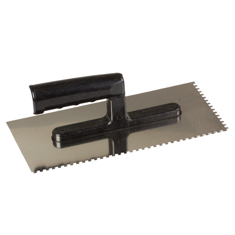 GLETIERA INOX DINTATA CU MANER PLASTIC 270X130/8MM