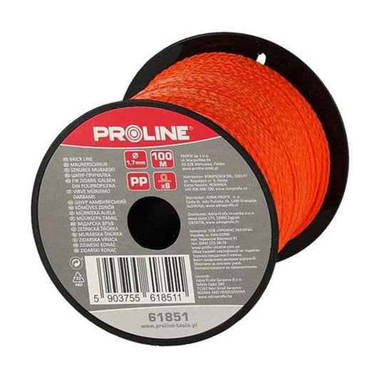 FIR ZIDARIE POLIPROPILENA / PORTOCALIU - 1.7MM / 50M