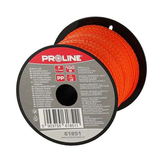 FIR ZIDARIE POLIPROPILENA / PORTOCALIU - 1.7MM / 100M