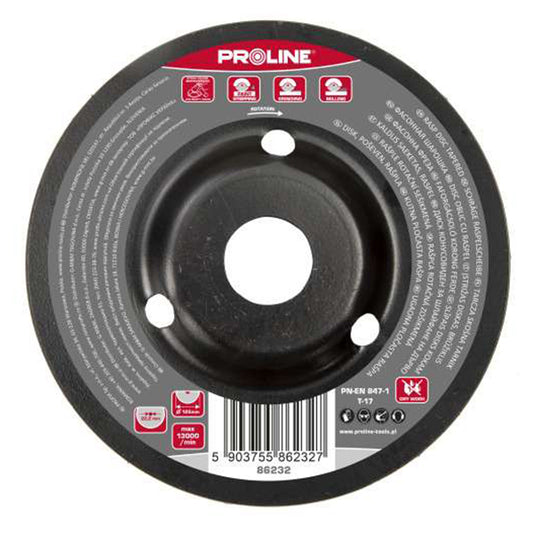 DISC RASPEL CONIC / FIN - 125MM