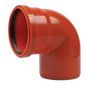 ORANGE PVC ELBOW 110X87*