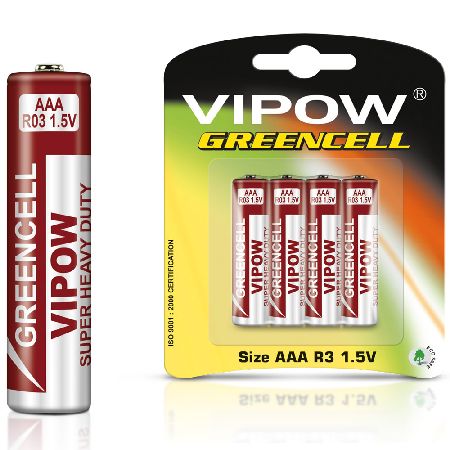 BATERIE SUPER-HEAVY-DUTY 1.5V AAA-R03 / BLISTER, 4/SET
