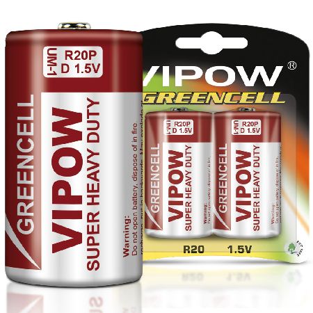 BATERIE SUPER-HEAVY-DUTY 1.5V D-R20 / BLISTER, 2/SET