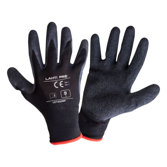 MANUSA LATEX CU POLIESTER / NEGRU