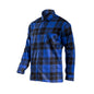 CAMASA FLANEL CU CAROURI GROASA / ALBASTRU - XL