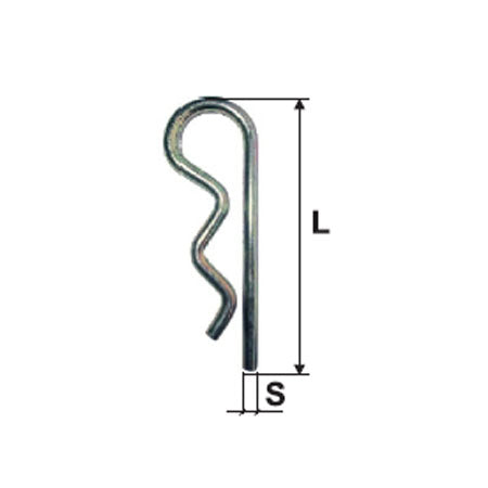 SIGURANTA SPLINT ARCUITA 4.0MM / 80MM