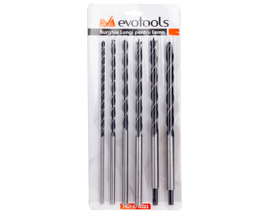 Burghiu Lemn Coada Lunga 6 Pcs ETS