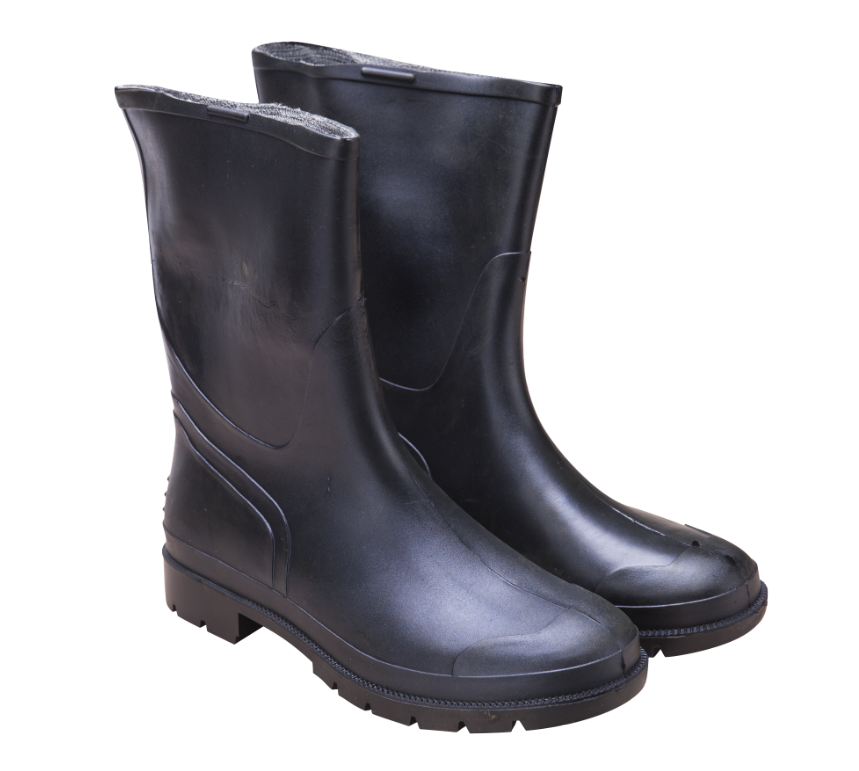 Cizme din PVC Tip Bursuc Negre