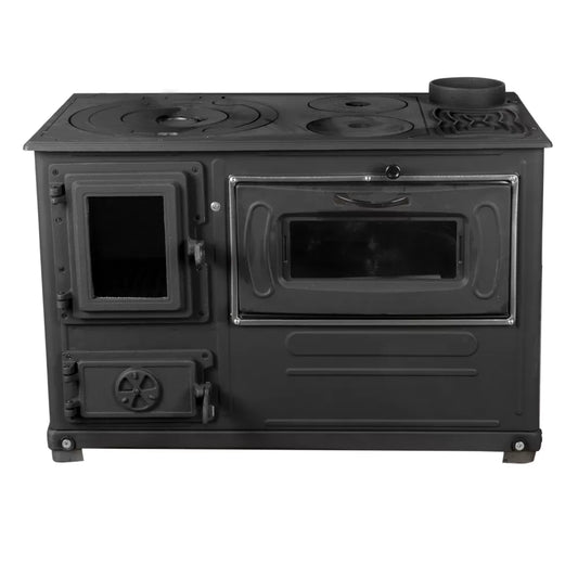PINK STOVE ENAMEL FANTAZIA LUXURY ANTHRACITE GRAY LEFT