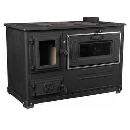 FANTAZIA PINK ENAMEL STOVE LUXURY ANTHRACITE GRAY RIGHT