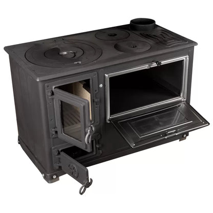 FANTAZIA PINK ENAMEL STOVE LUXURY ANTHRACITE GRAY RIGHT