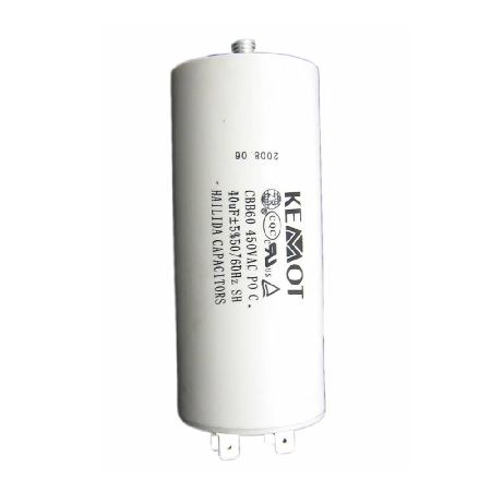 CONDENSATOR MOTOR CU SURUB CONECTOR -  40UF / 450V