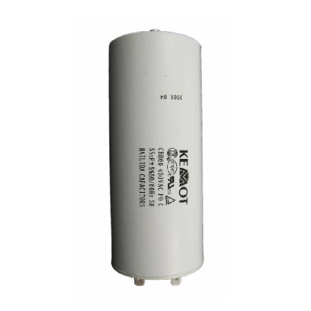 CONDENSATOR MOTOR CU SURUB CONECTOR -  55UF / 450V