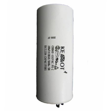 CONDENSATOR MOTOR CU SURUB CONECTOR - 100UF / 450V