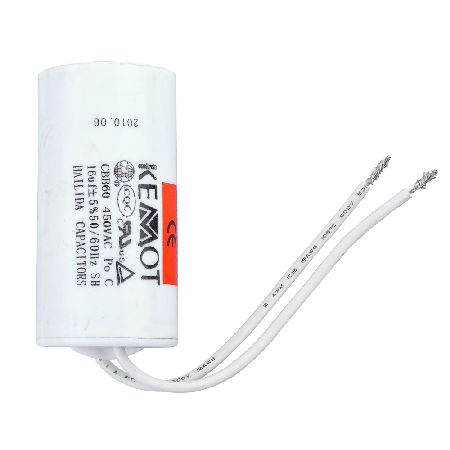 CONDENSATOR MOTOR CU FIR CONECTOR -  6.00UF / 450V