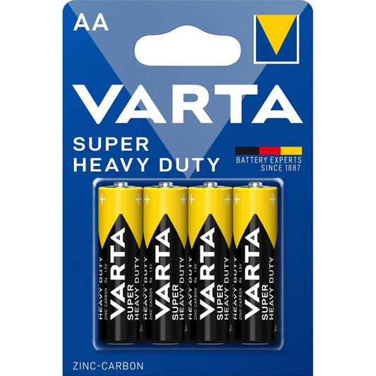 VARTA SUPER HEAVY DUTY AA R6 FOLIE X4