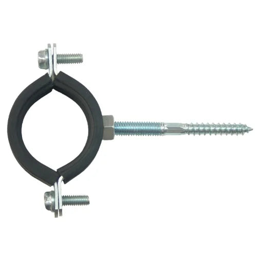 Metal necklace with clasp and hook. Rubber / D[mm]: 38-43; DN[in]: 1 1/4