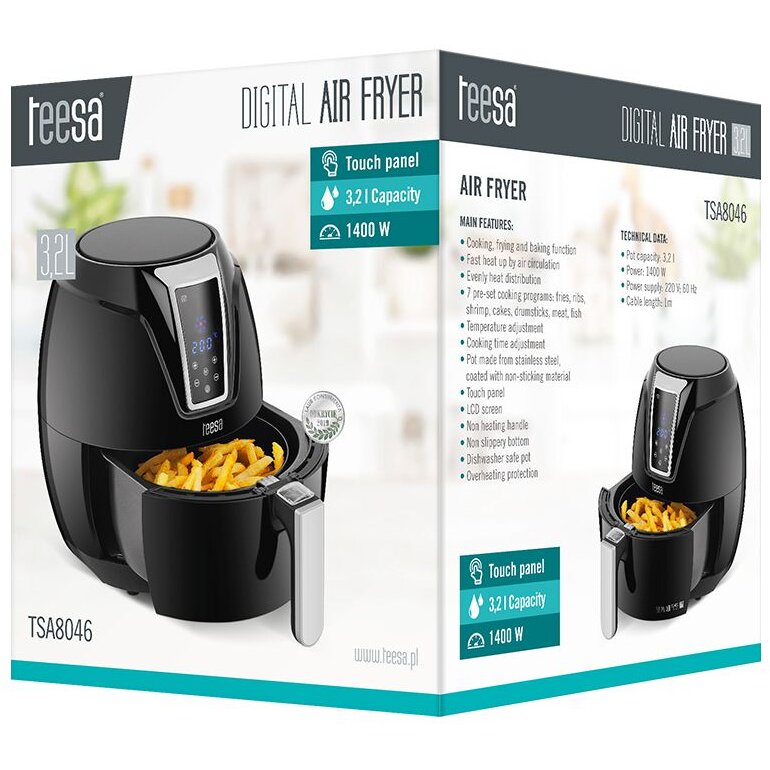FRITEUZA 3.2L DIGITAL AIR FRYER TEESA