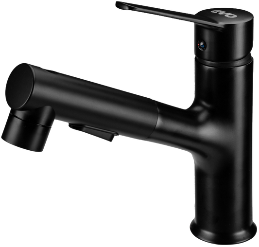 Basin faucet 3 functions Black / Lmm]: 135; H[mm]: 195; Hu[mm]: 100