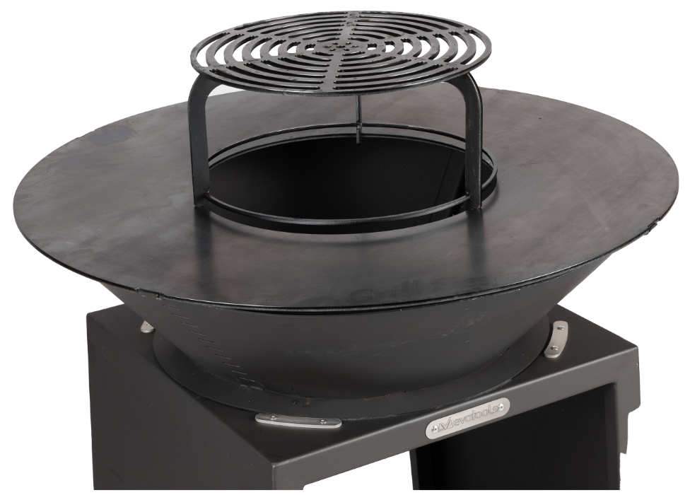 Gratar Metalic cu Plita Rotunda 750mm